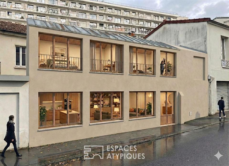Maison à Bâtir avec permis purgé proche Ligne 14 et Petite Ceinture