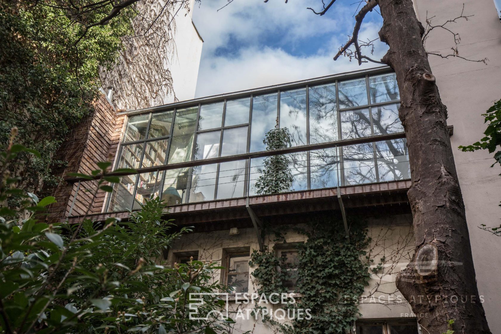 Architect house with garden