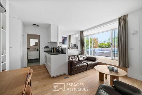 Studio d&rsquo;architecte avec terrasse, quartier Croulebarbe