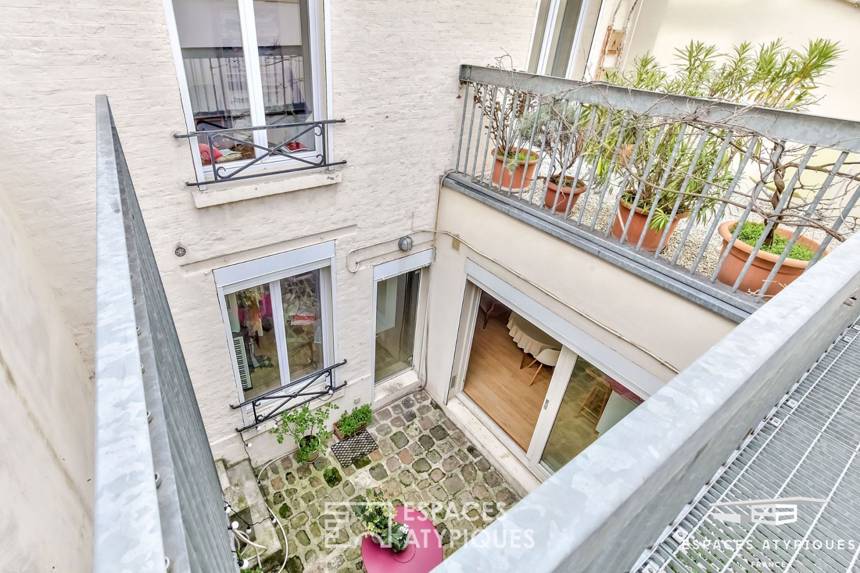 Duplex comme une maison à la Butte-aux-Cailles