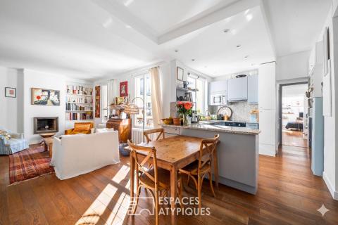 Appartement familial avec atelier d&rsquo;artiste en dernier étage