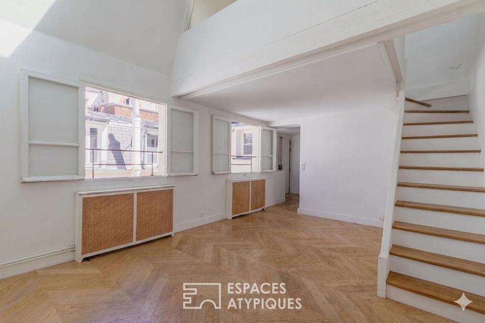 Studio avec mezzanine en dernier étage