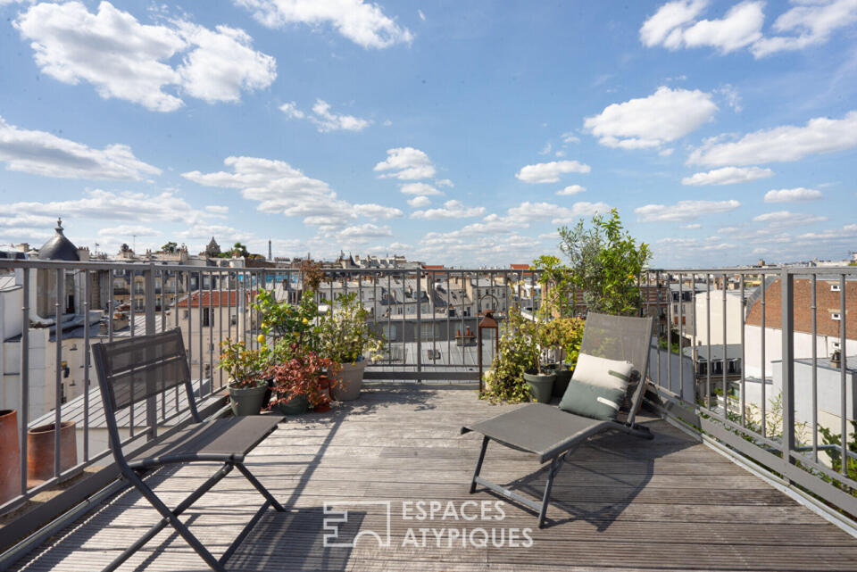 Appartement dernier étage, Rooftop et terrasse