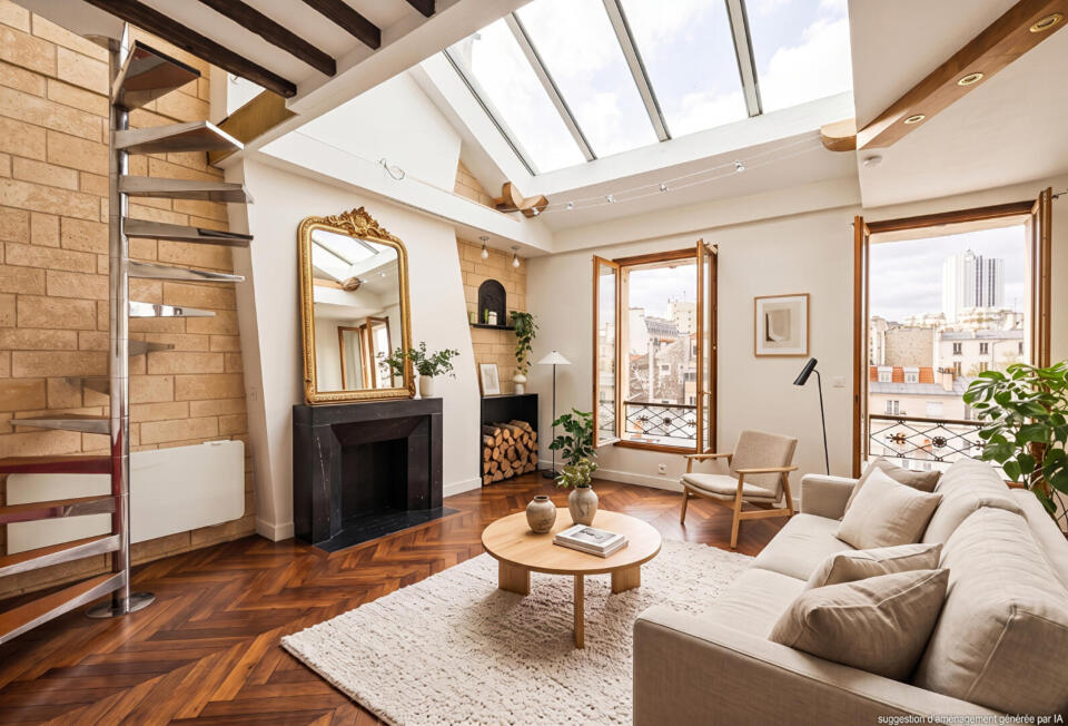 Un esprit maison sous les toits à deux pas de la rue Daguerre