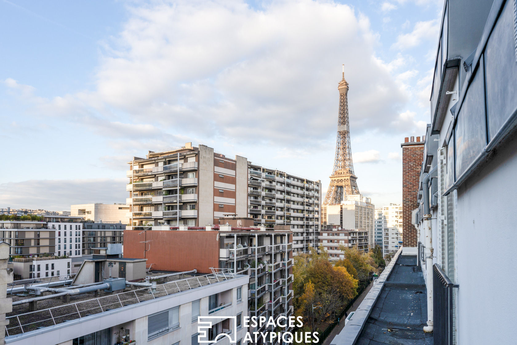 Appartement avec vue sur la tour Eiffel