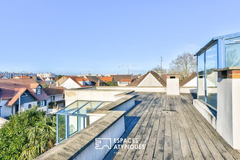 Maison avec toit terrasse proche des bords de Marne