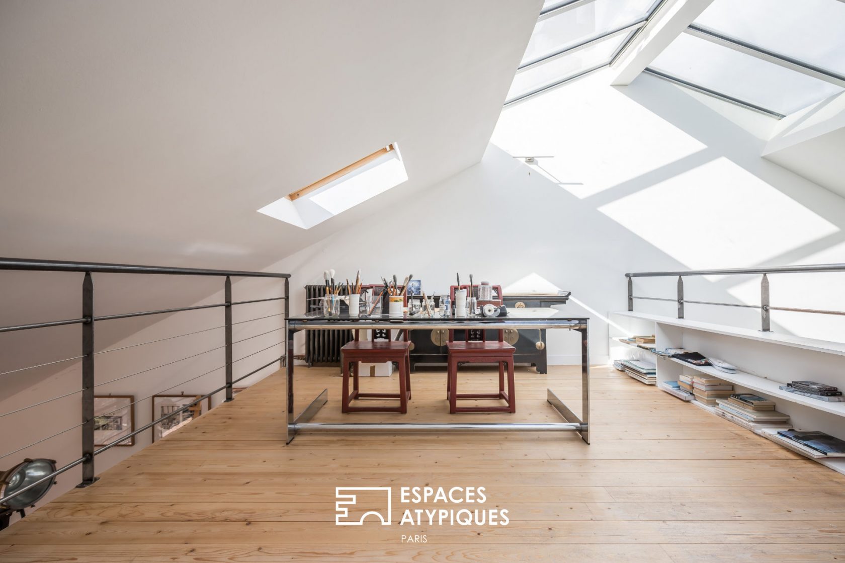 Triplex loft with terrace in an old factory