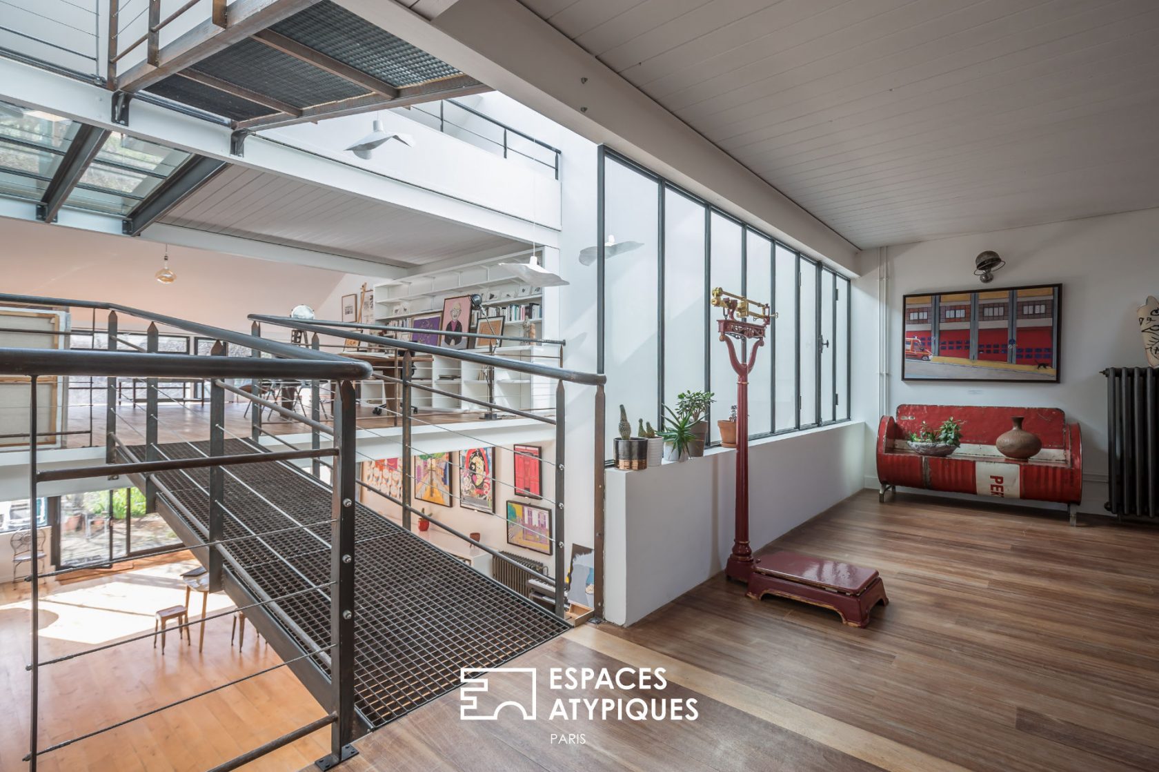 Triplex loft with terrace in an old factory