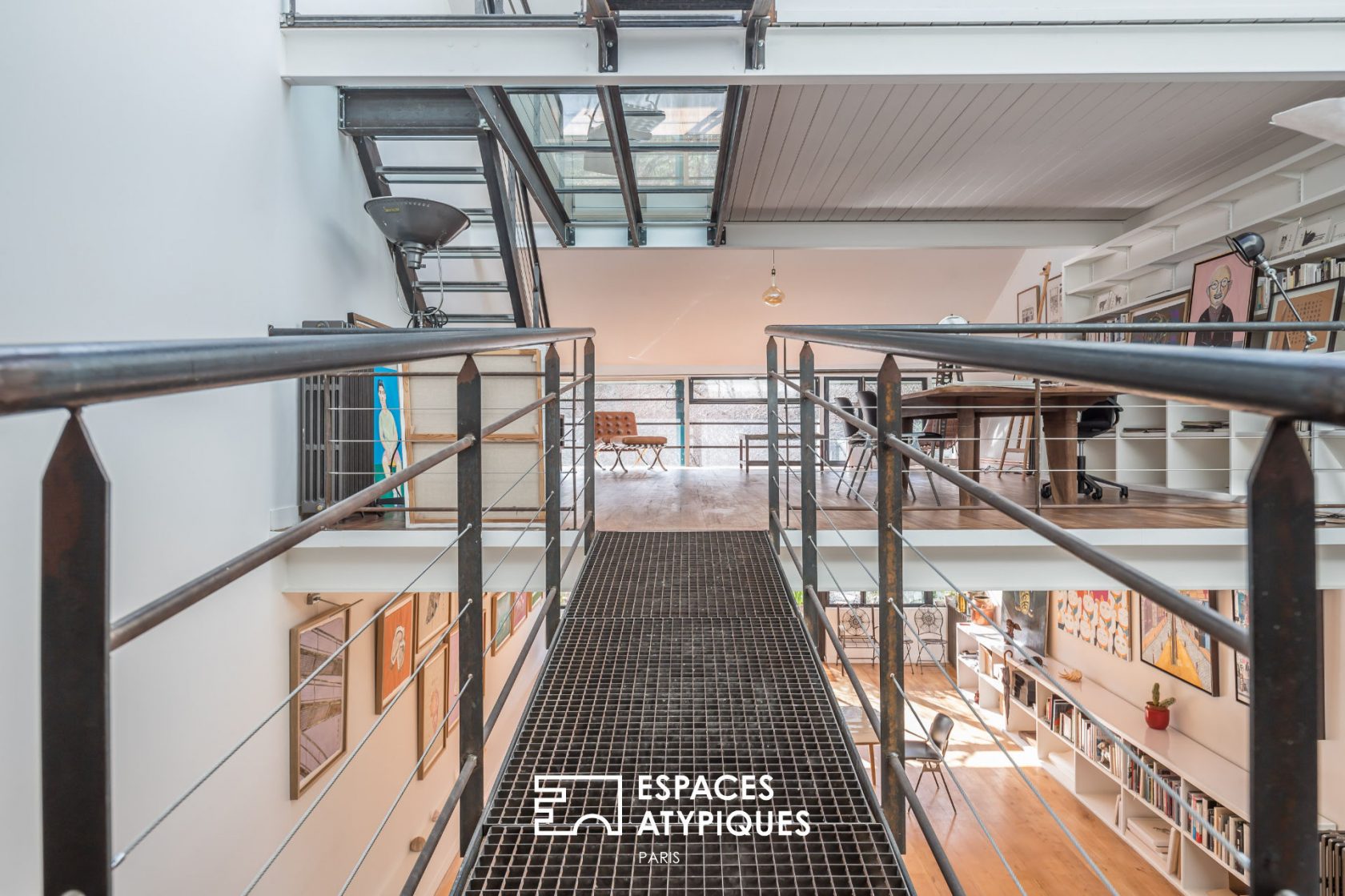 Triplex loft with terrace in an old factory