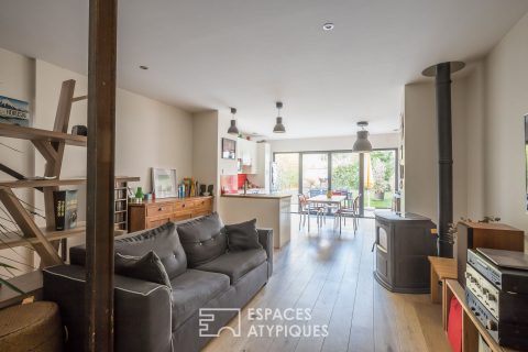 Maison avec terrasse et jardin revue par architecte