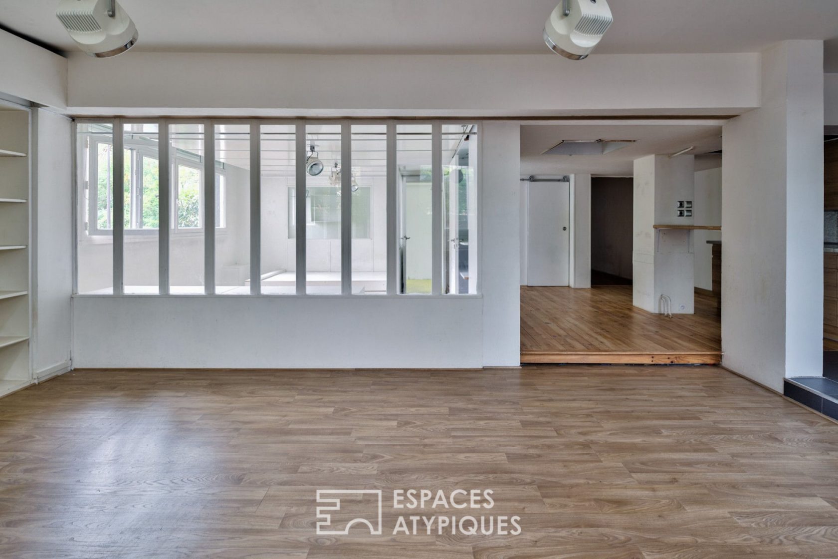 Loft spirit with glass roof and terrace