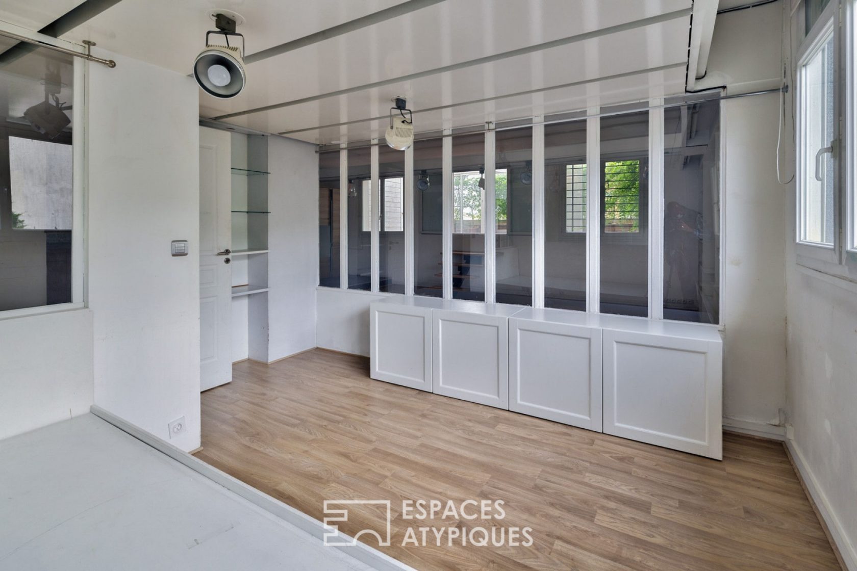 Loft spirit with glass roof and terrace