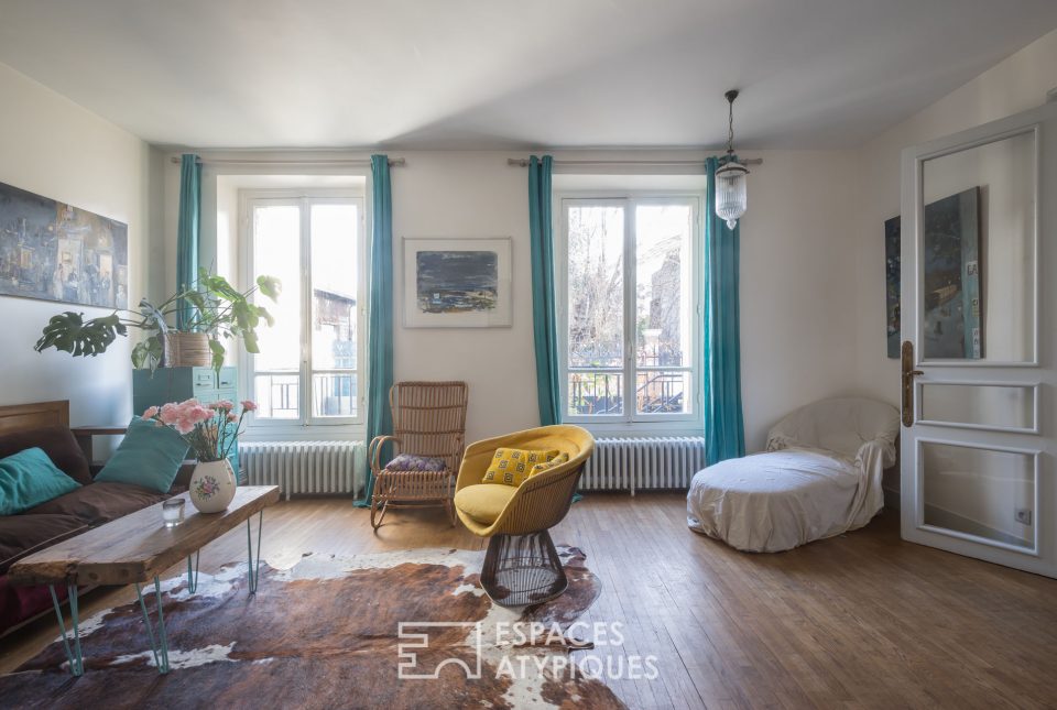 94200 IVRY SUR SEINE - Maison de ville revue par architecte avec terrasses et jardin - Réf. 2660EP