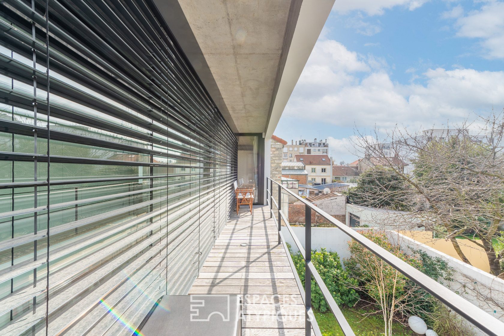 Family architect house with garden