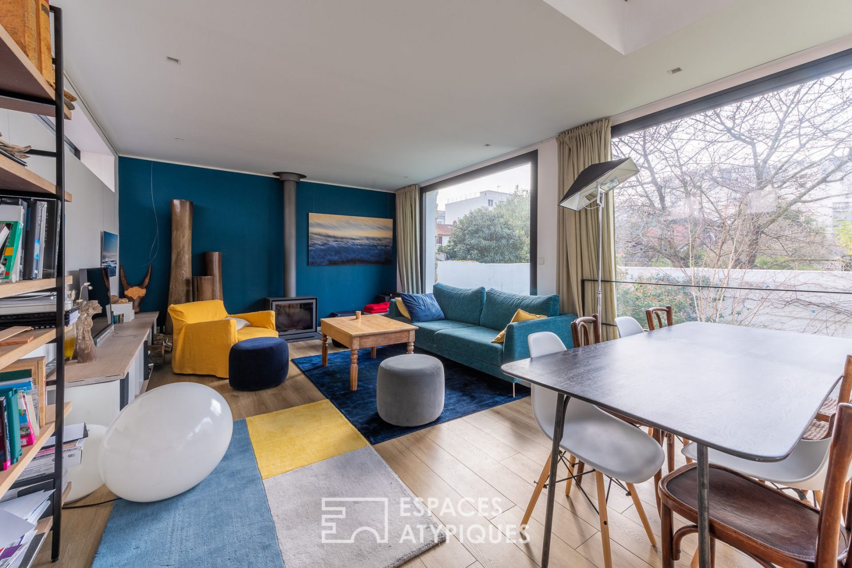 Family architect house with garden