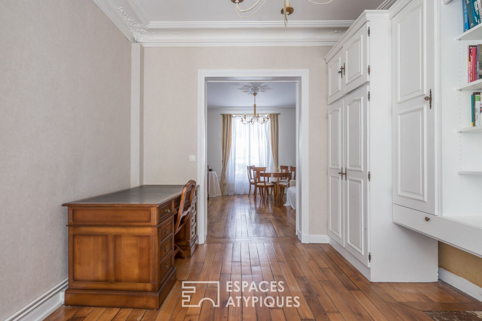 Appartement traversant avec jardin