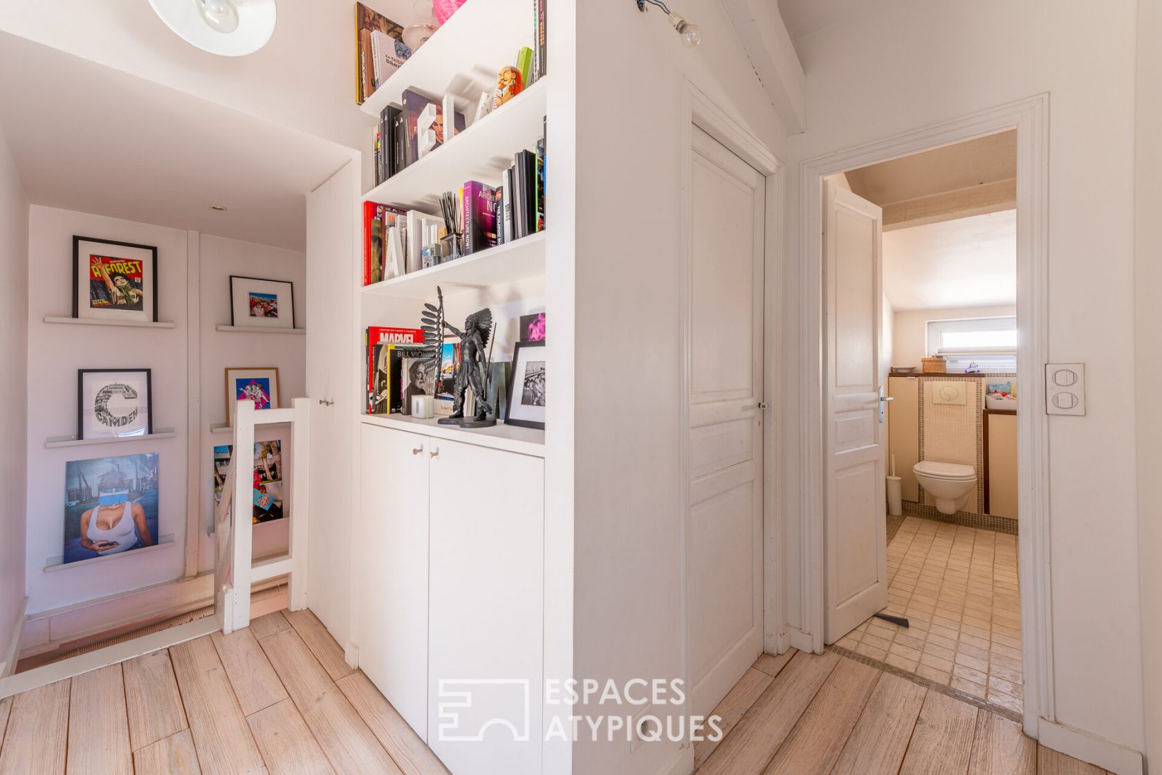 Duplex loft in a former printing house