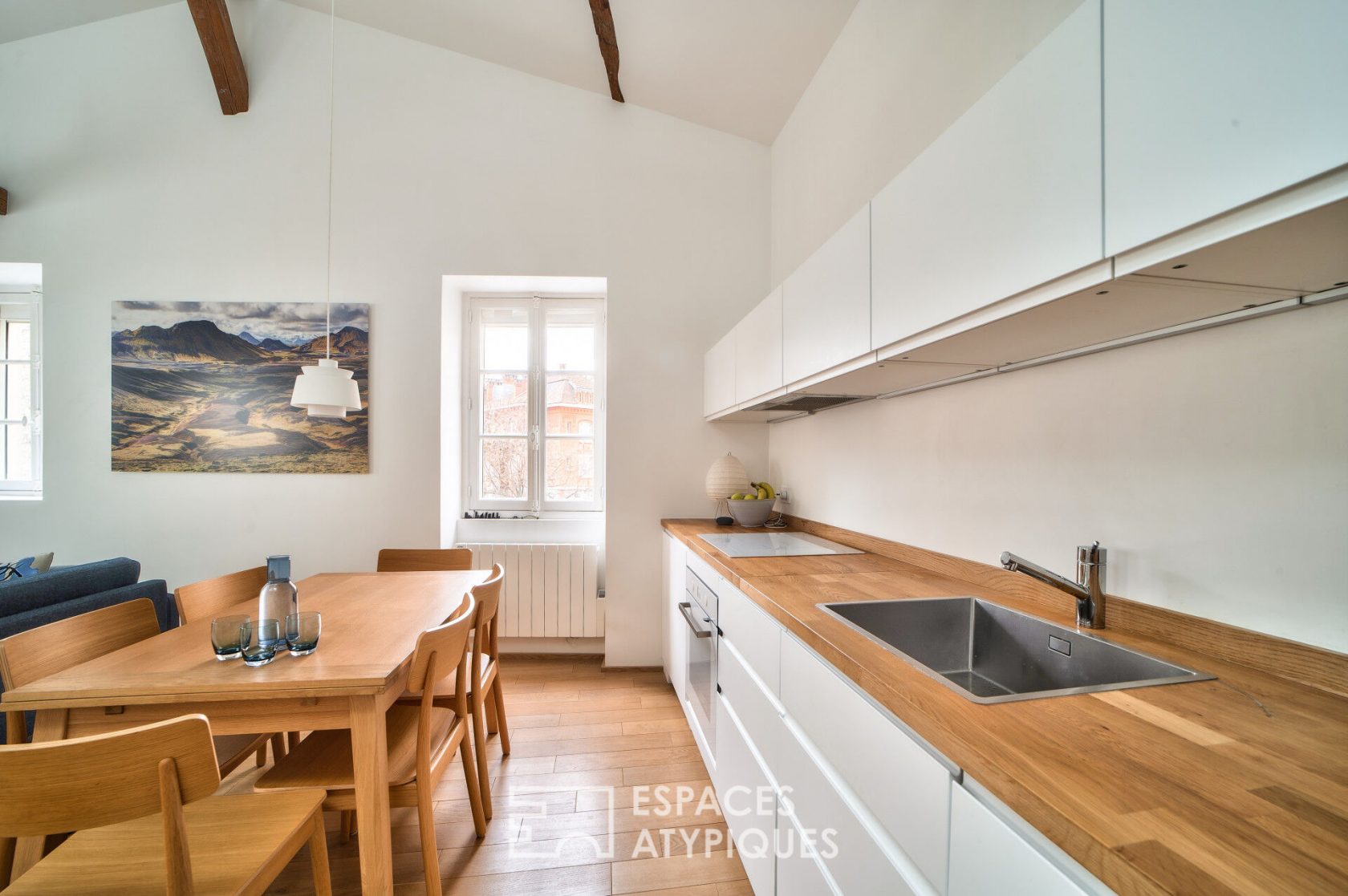 Architect apartment on the top floor
