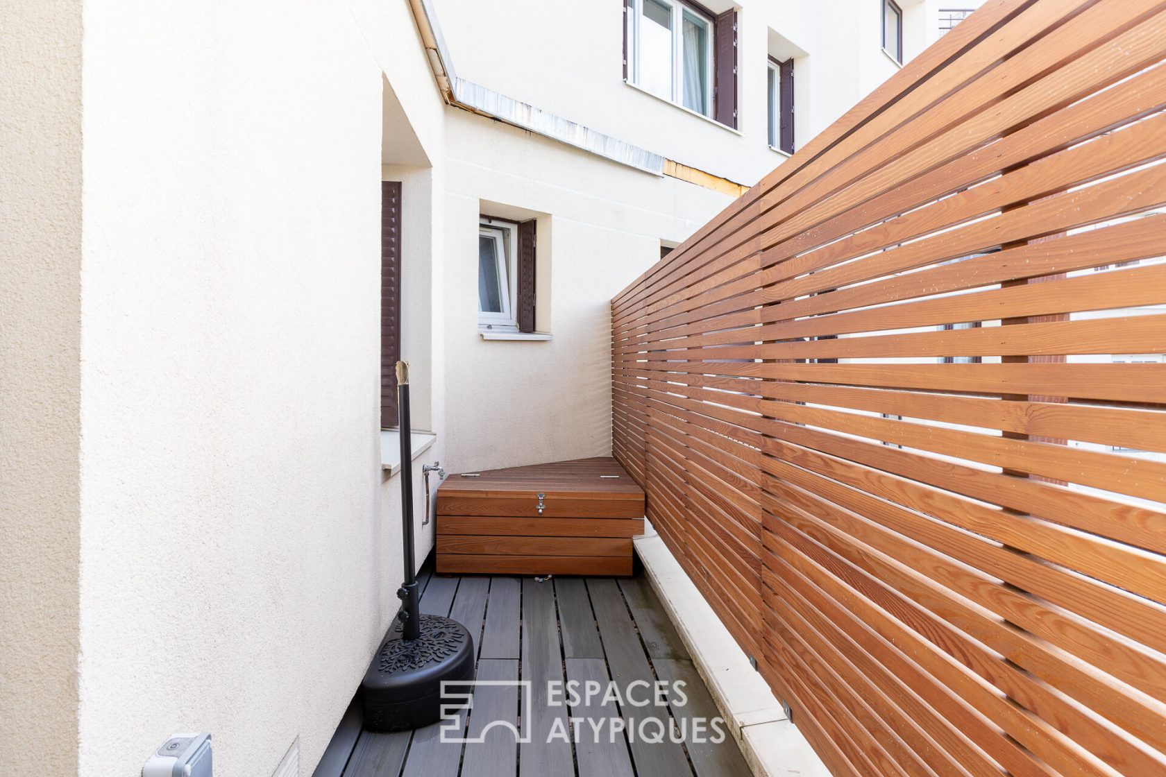 Appartement avec balcon refait par architecte