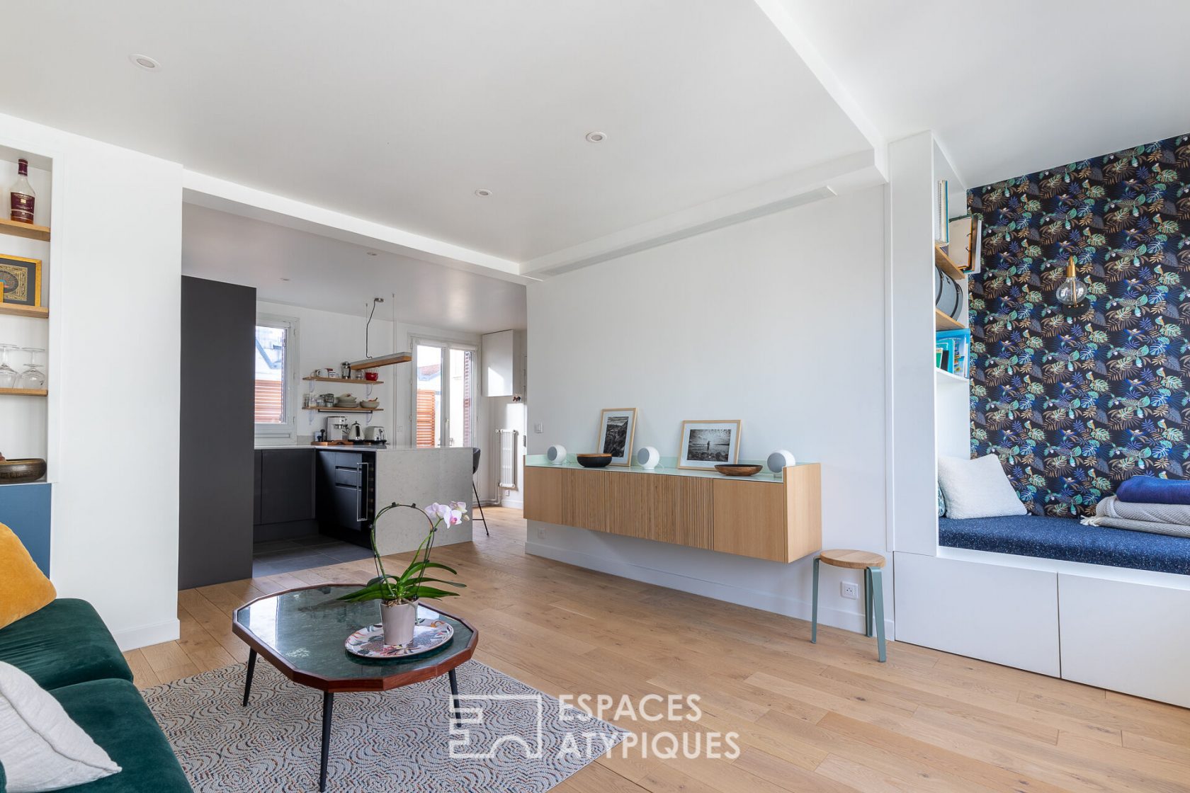 Appartement avec balcon refait par architecte