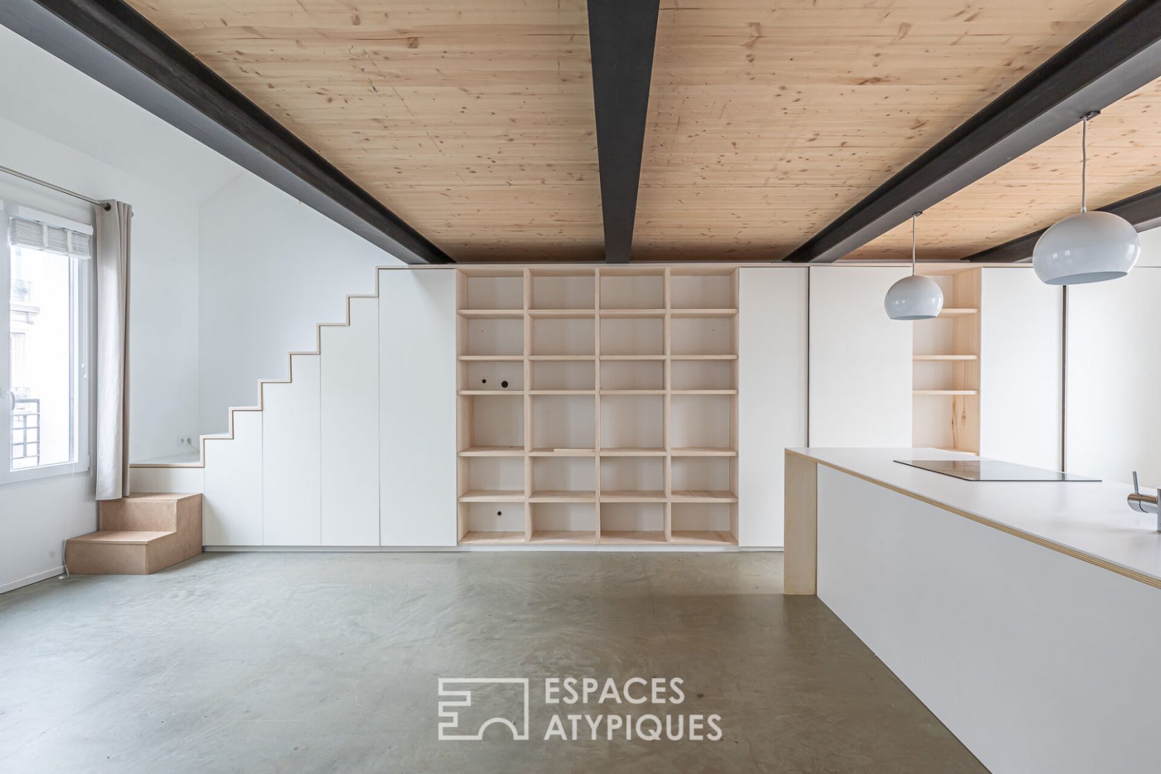 Architect’s duplex on the top floor