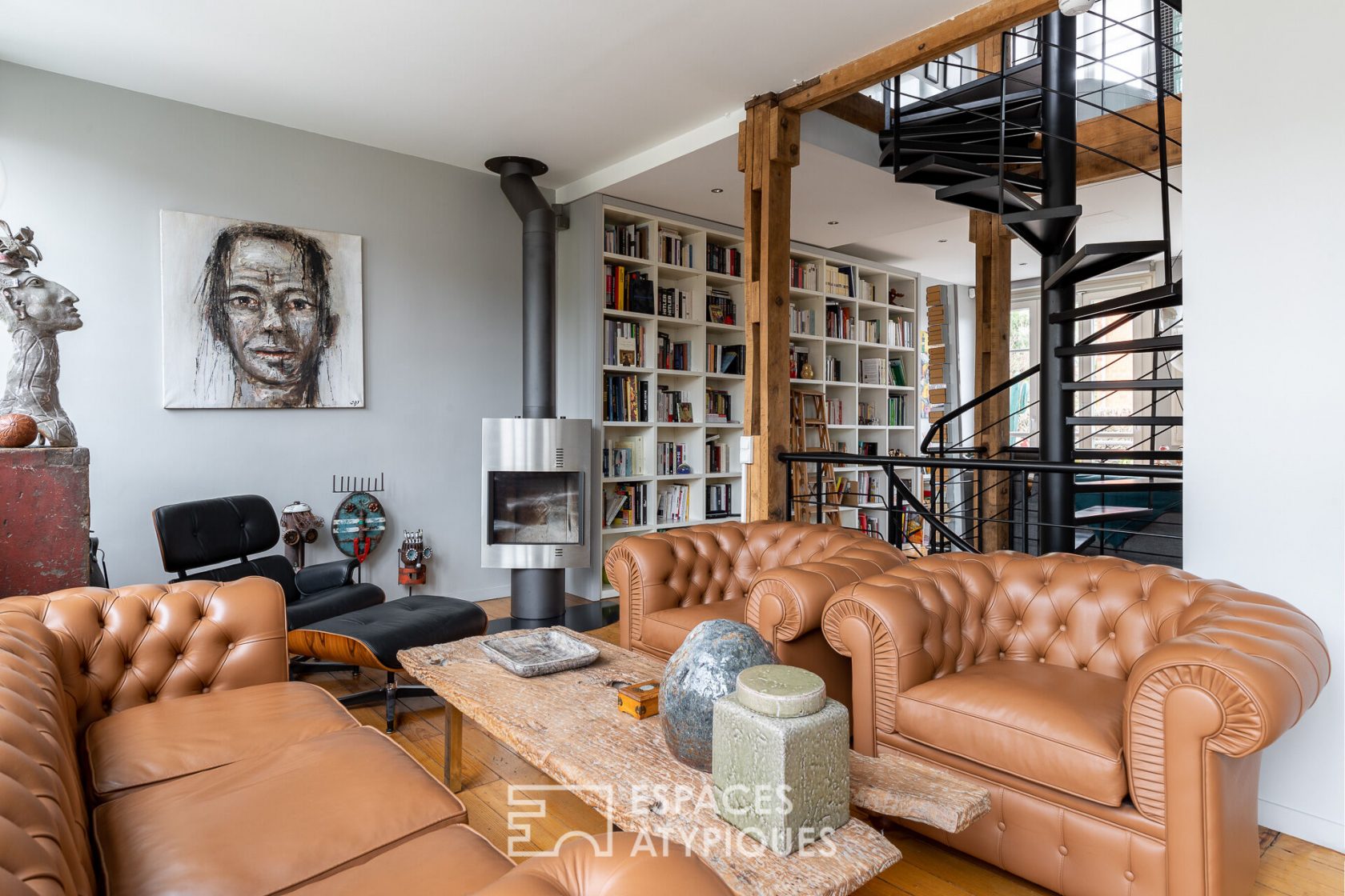Architect loft with triplex terraces
