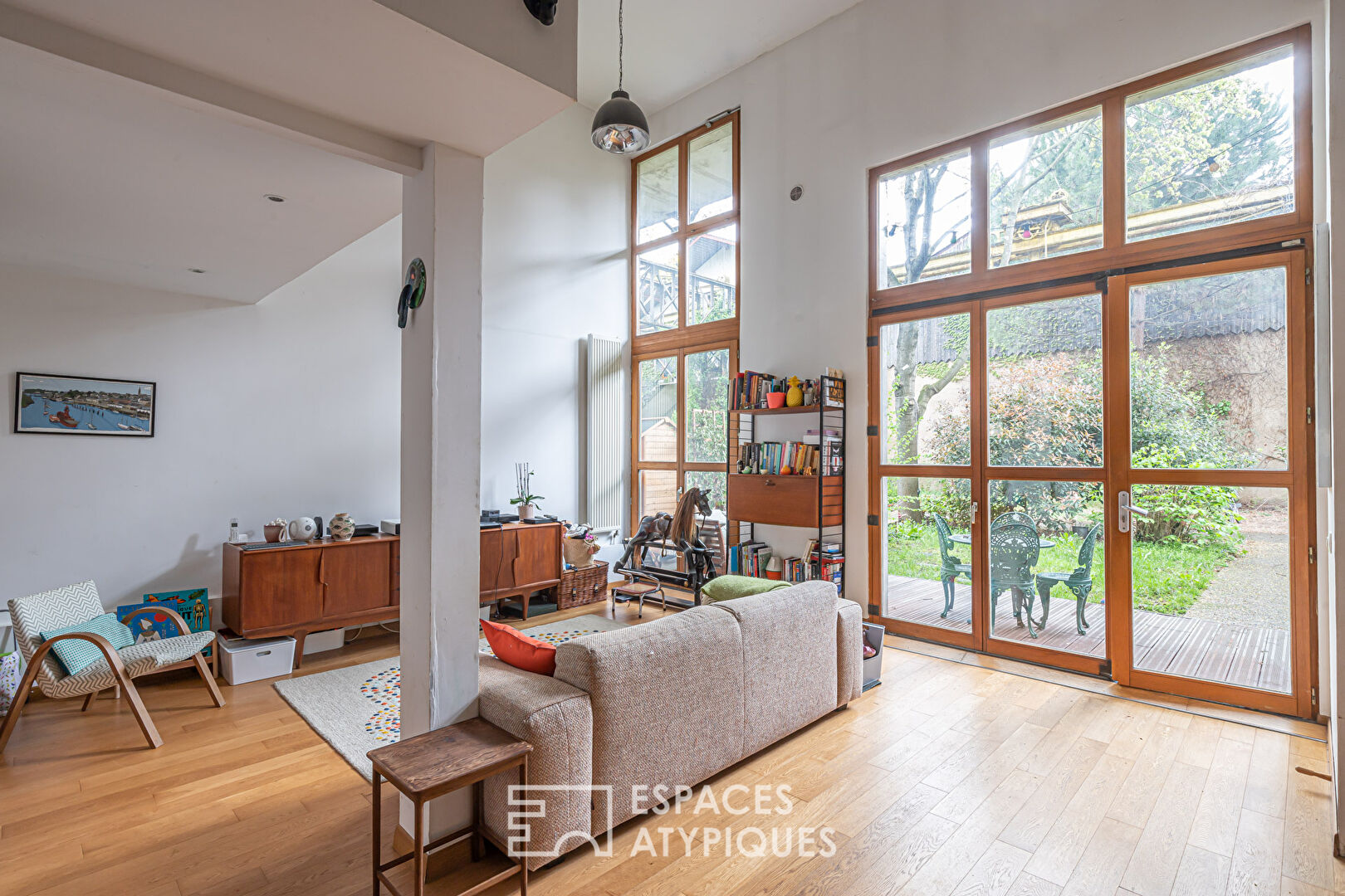 Duplex crossing with garden in a Bertheau factory