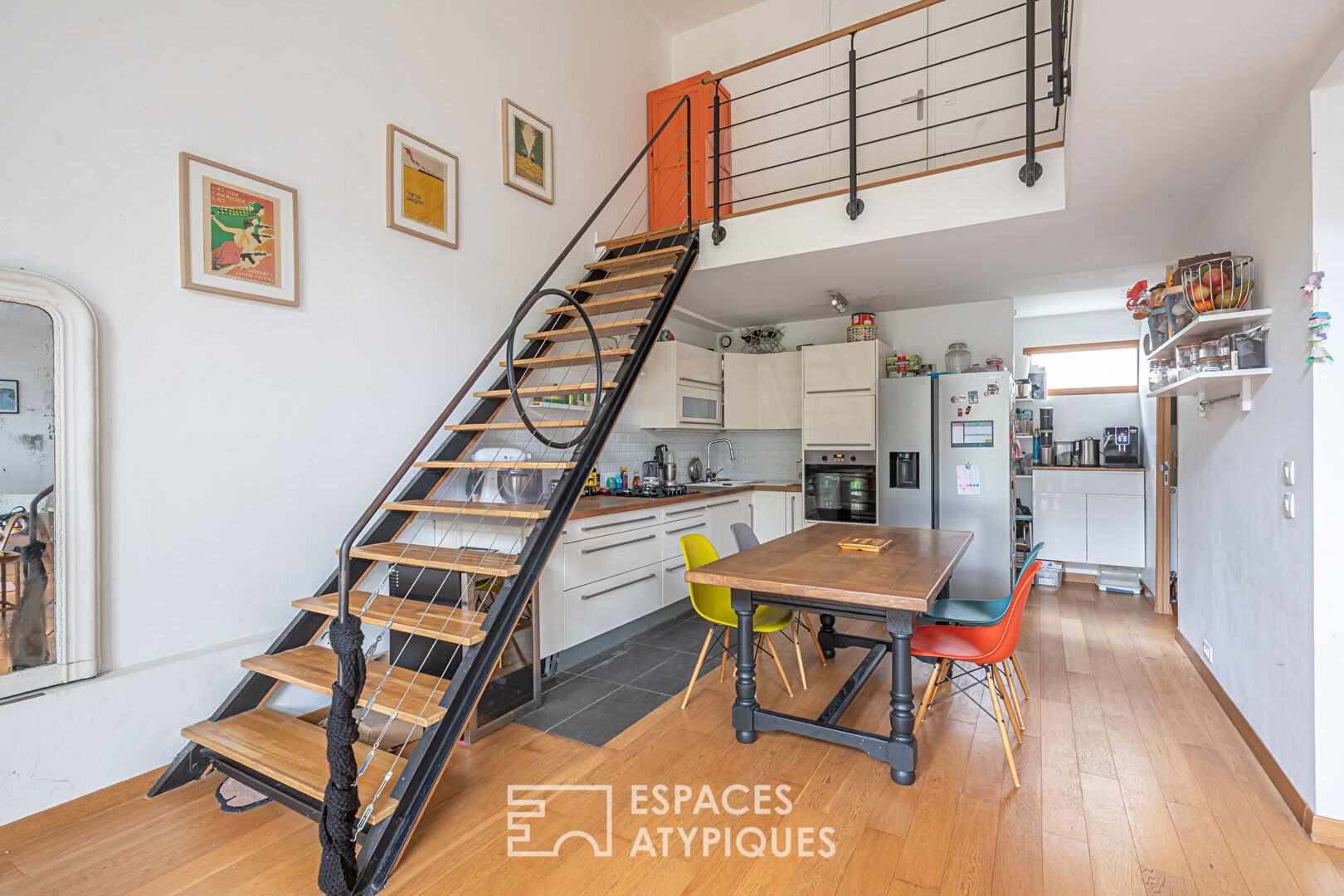 Duplex crossing with garden in a Bertheau factory