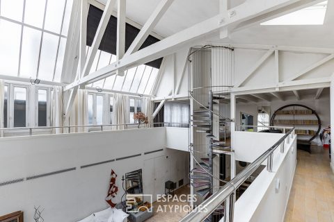 Alésia – Artist’s studio with glass roof and terrace