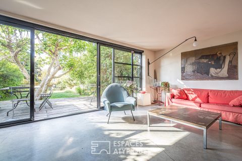 Maison avec jardin repensée par architecte