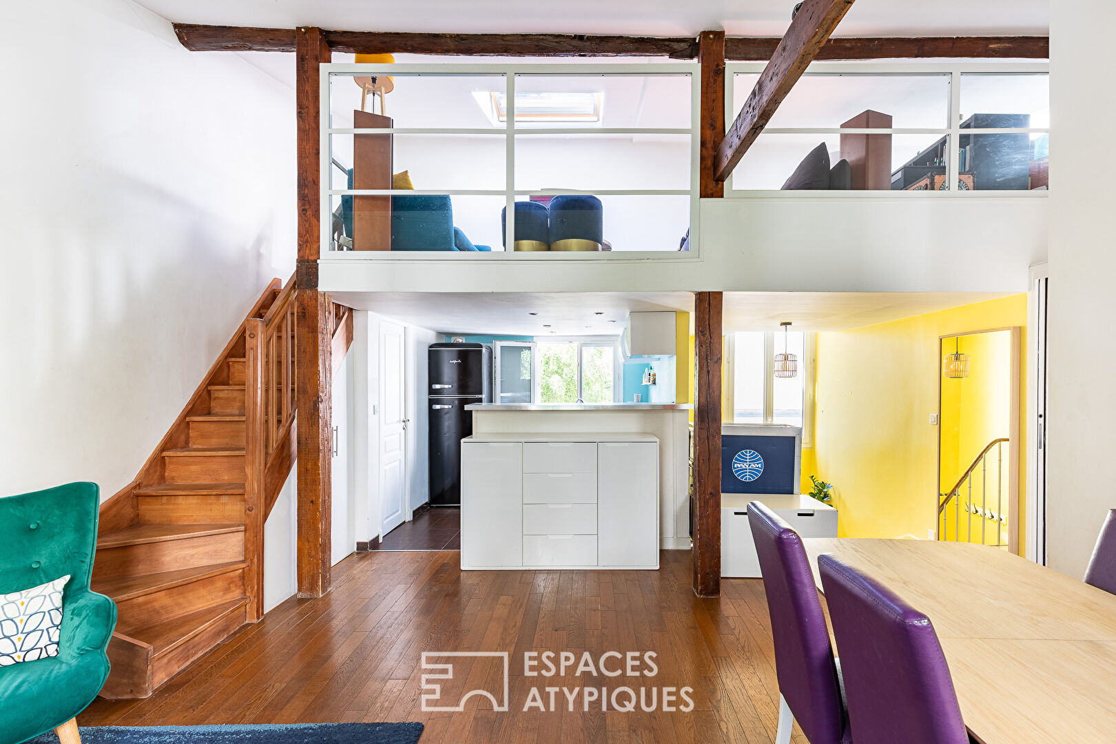 Top floor with mezzanine