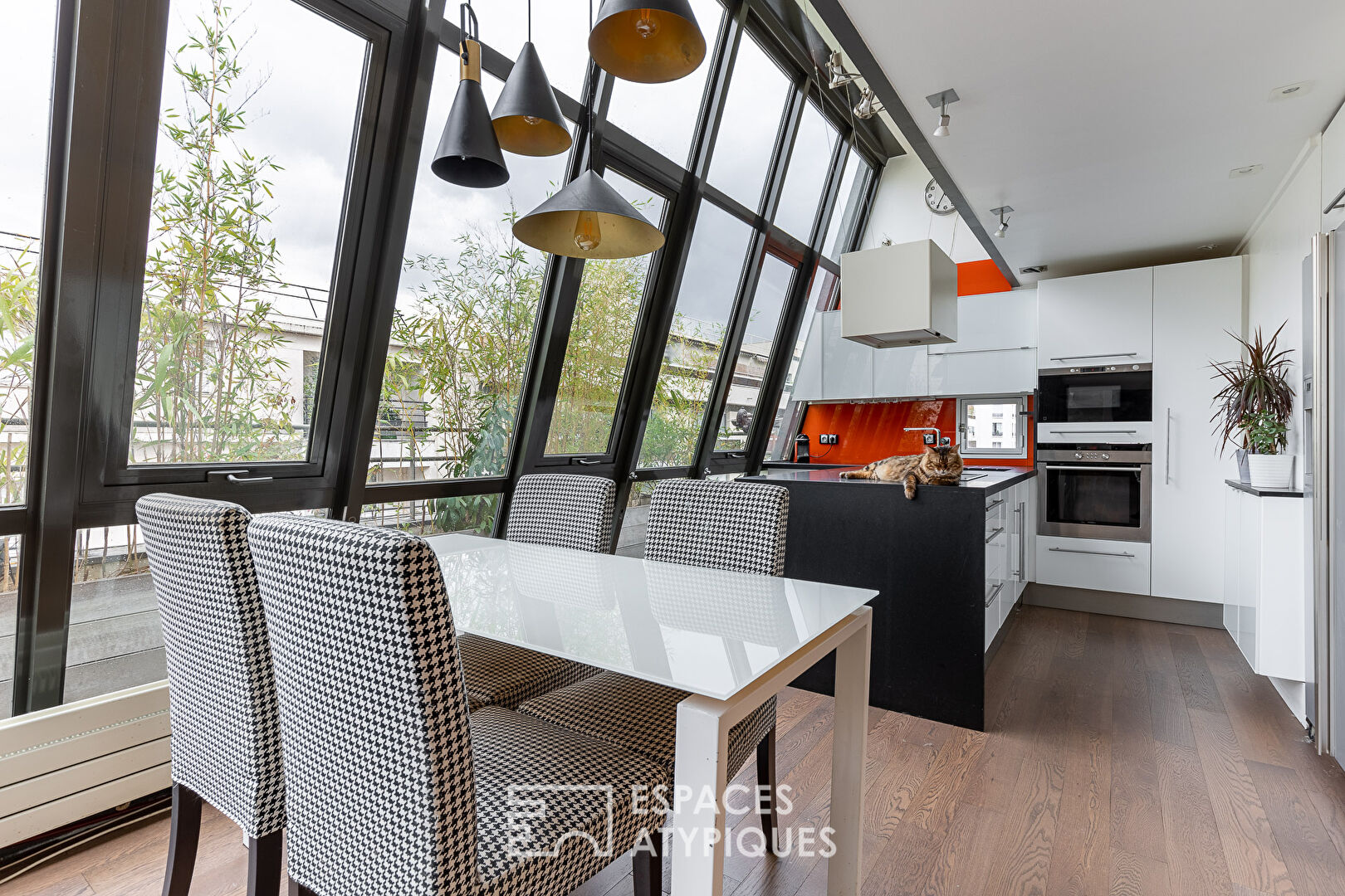 DÉJÀ LOUÉ : Duplex avec verrière et terrasses en dernier étage