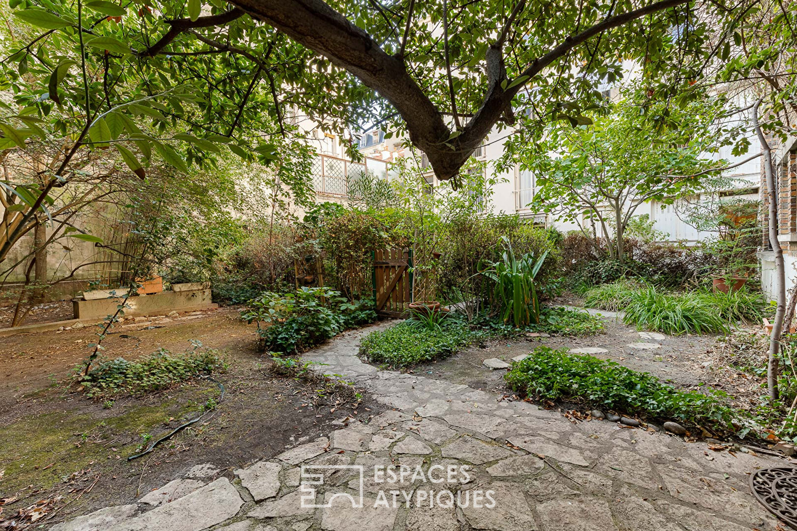 Former sculptors’ workshops in his garden