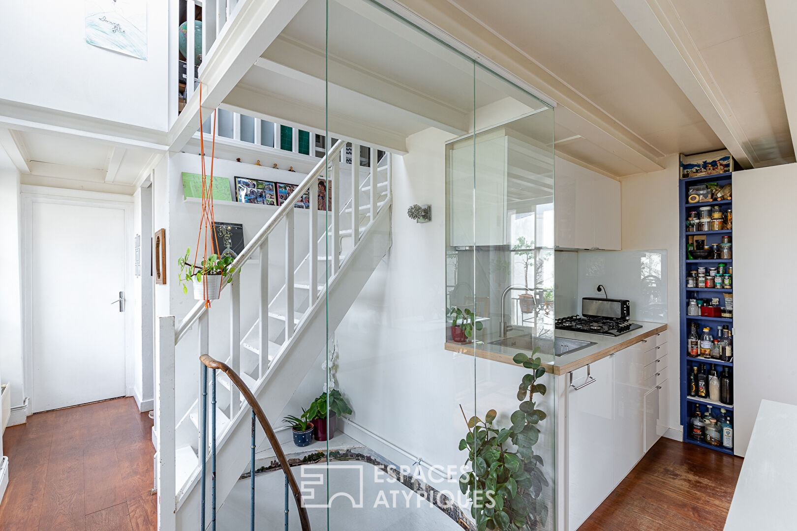 Duplex en dernier étage à la Butte-aux-Cailles