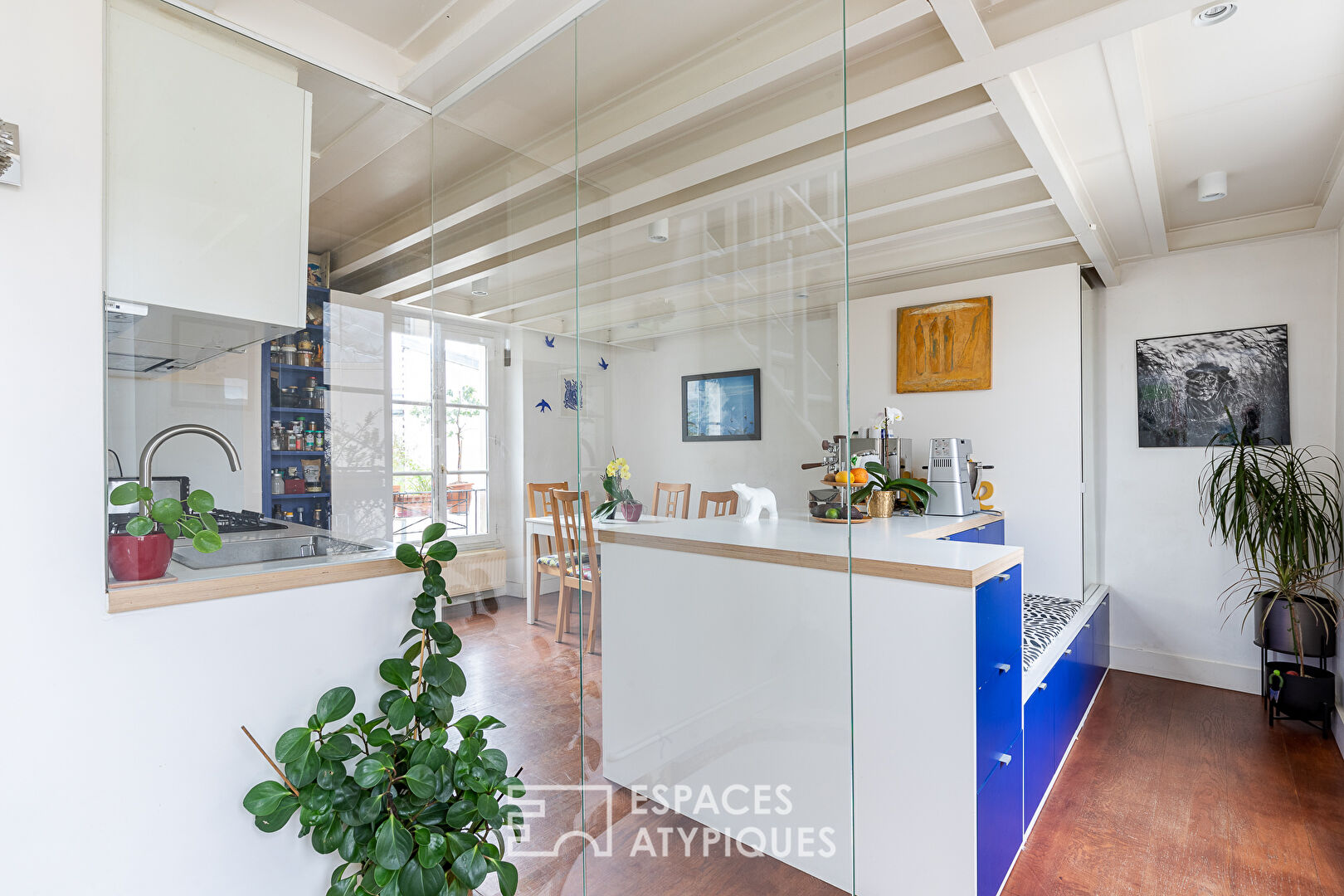 Duplex en dernier étage à la Butte-aux-Cailles