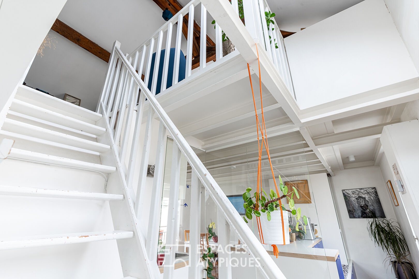 Duplex en dernier étage à la Butte-aux-Cailles