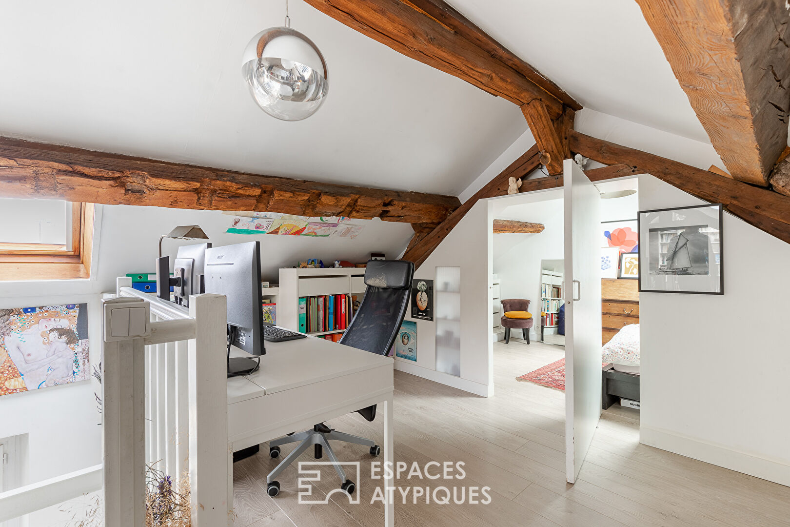 Duplex en dernier étage à la Butte-aux-Cailles