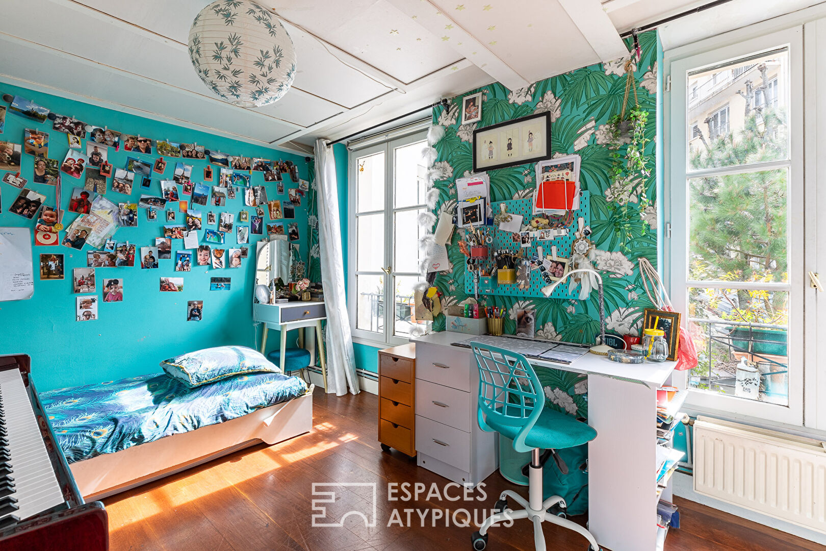 Duplex en dernier étage à la Butte-aux-Cailles