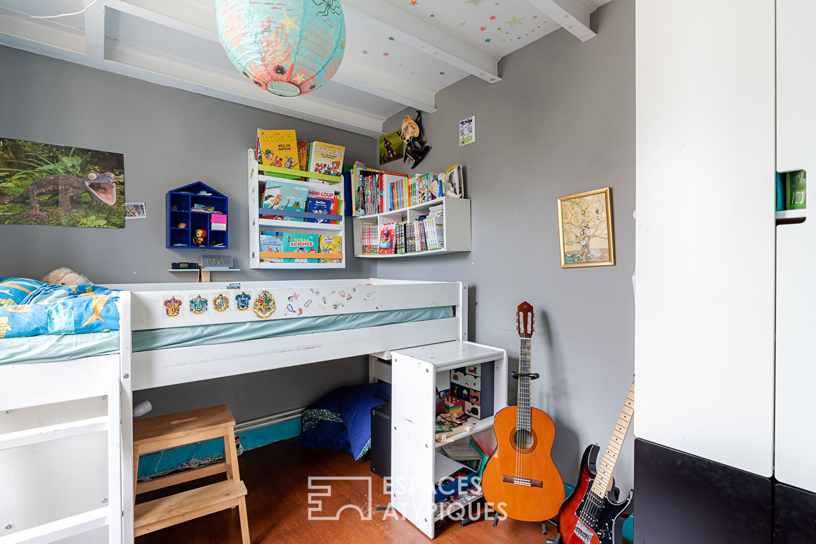 Duplex en dernier étage à la Butte-aux-Cailles