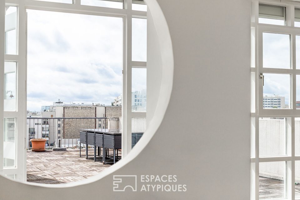 Triplex avec terrasse en dernier étage