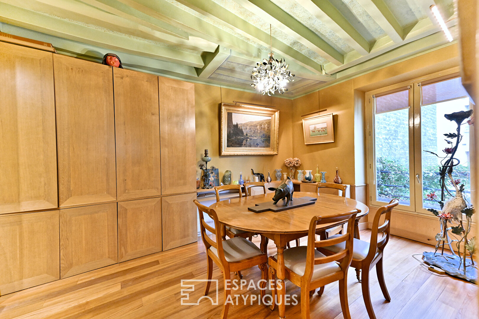 Gros-Caillou district, Invalides, duplex family apartment with garden
