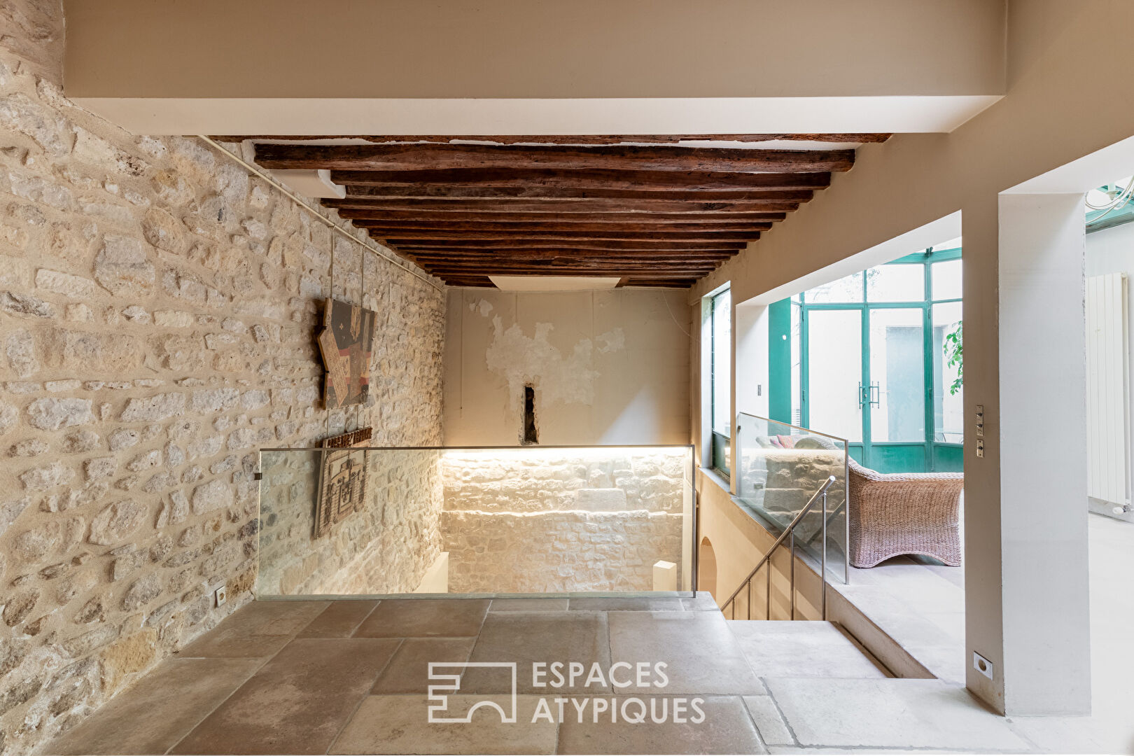 Triplex with glass roof and terrace near the Luxembourg Gardens