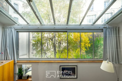 Atelier d’artiste en duplex au dernier étage