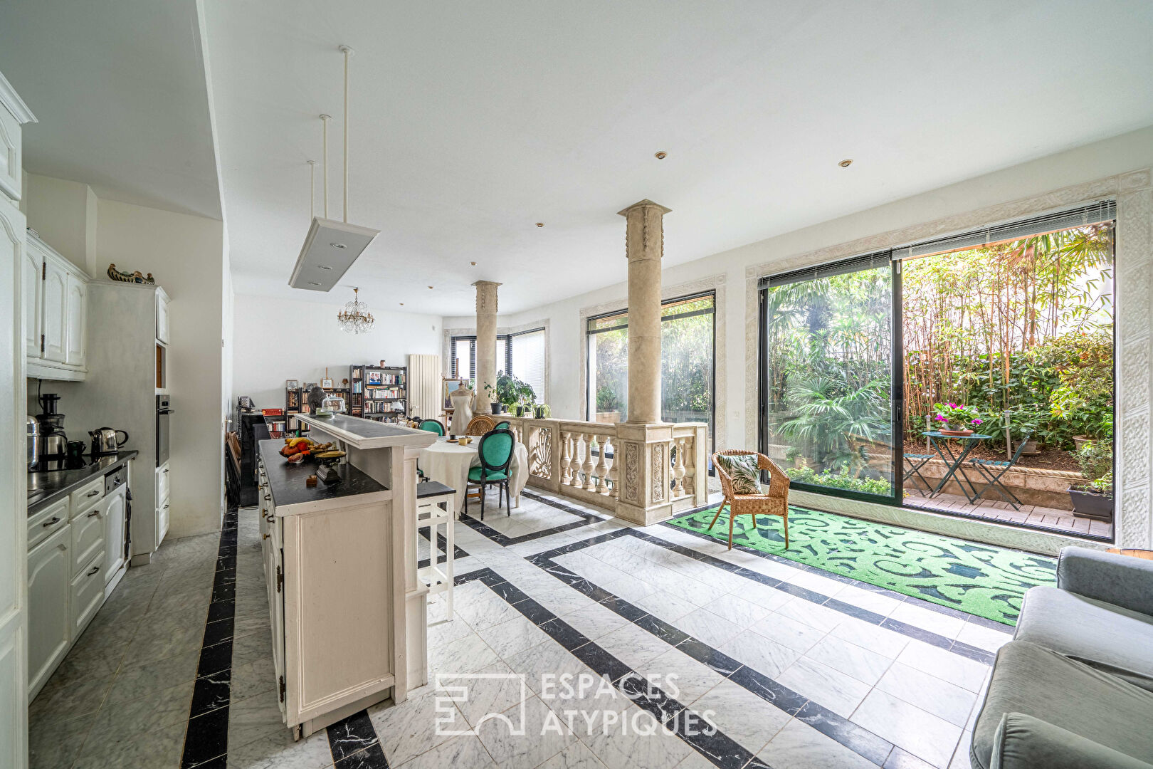 Loft reimagined in a neo-classical style