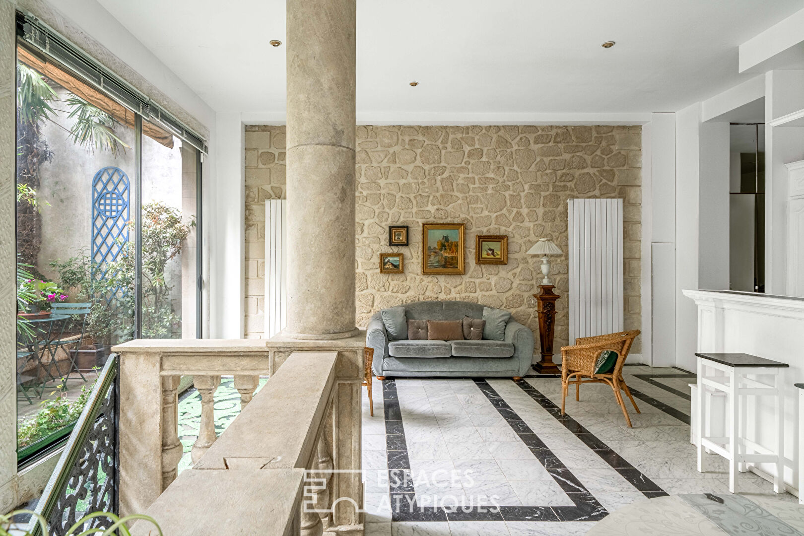 Loft reimagined in a neo-classical style