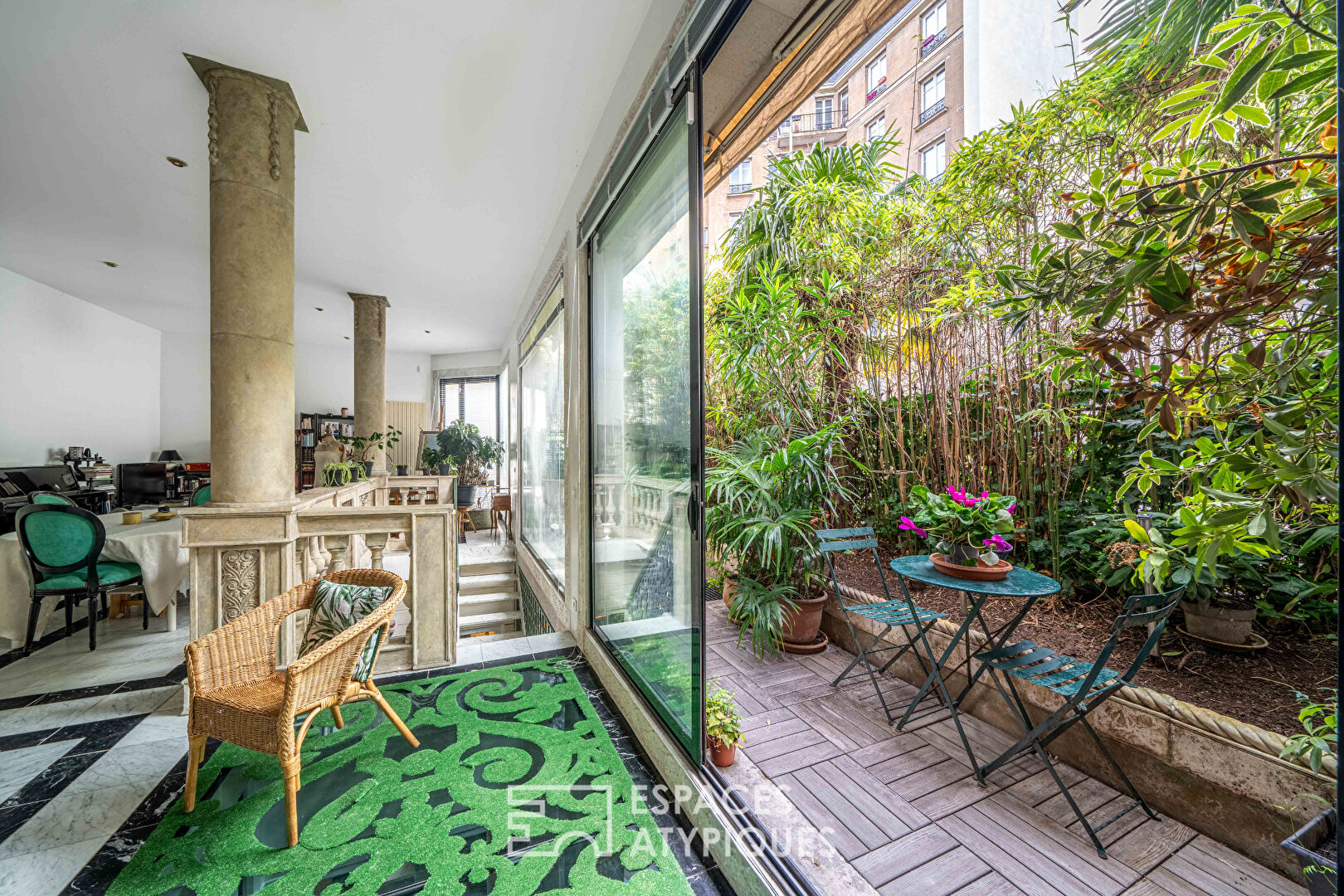 Loft reimagined in a neo-classical style