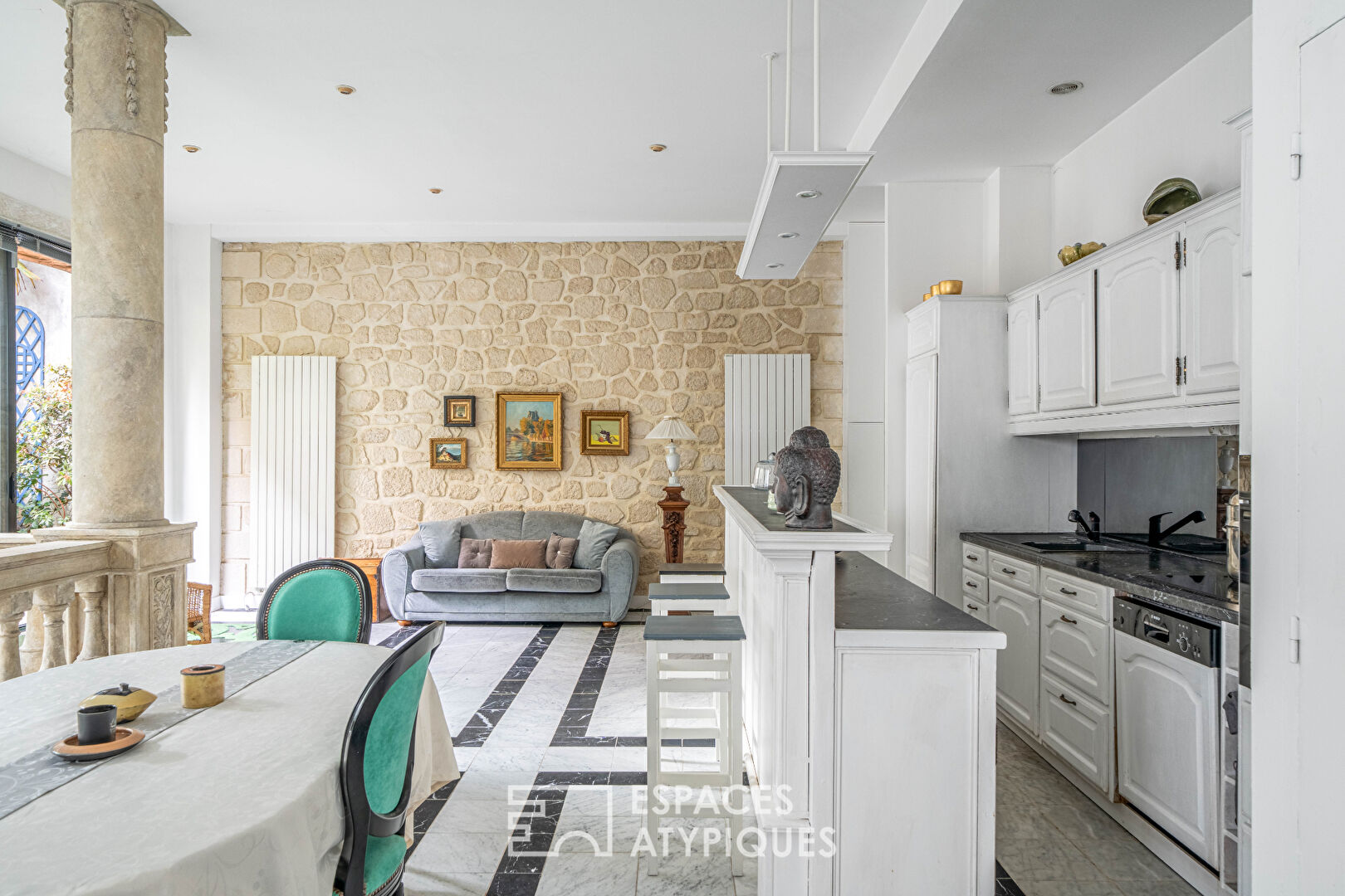 Loft reimagined in a neo-classical style