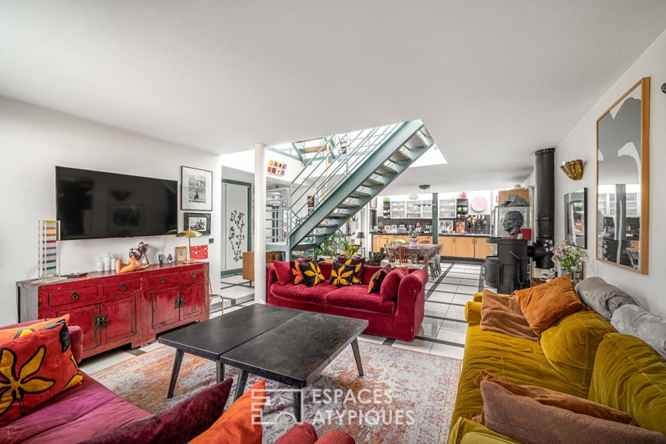 Maison-loft d'architecte avec terrasse à Maison Blanche