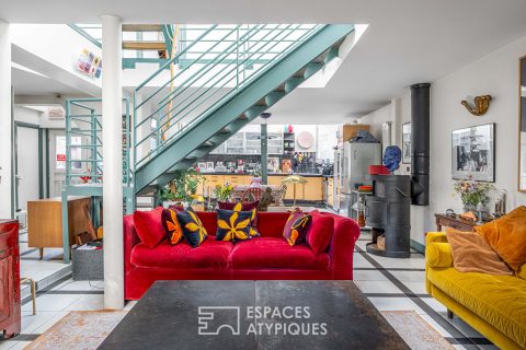 Maison-loft d’architecte avec terrasse à Maison Blanche