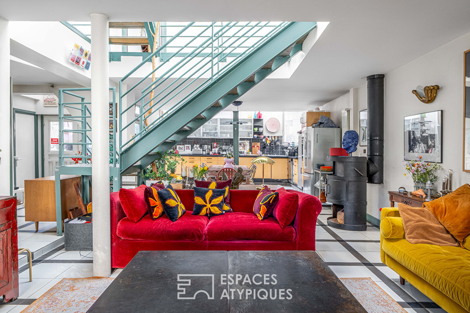 Maison-loft d’architecte avec terrasse à Maison Blanche